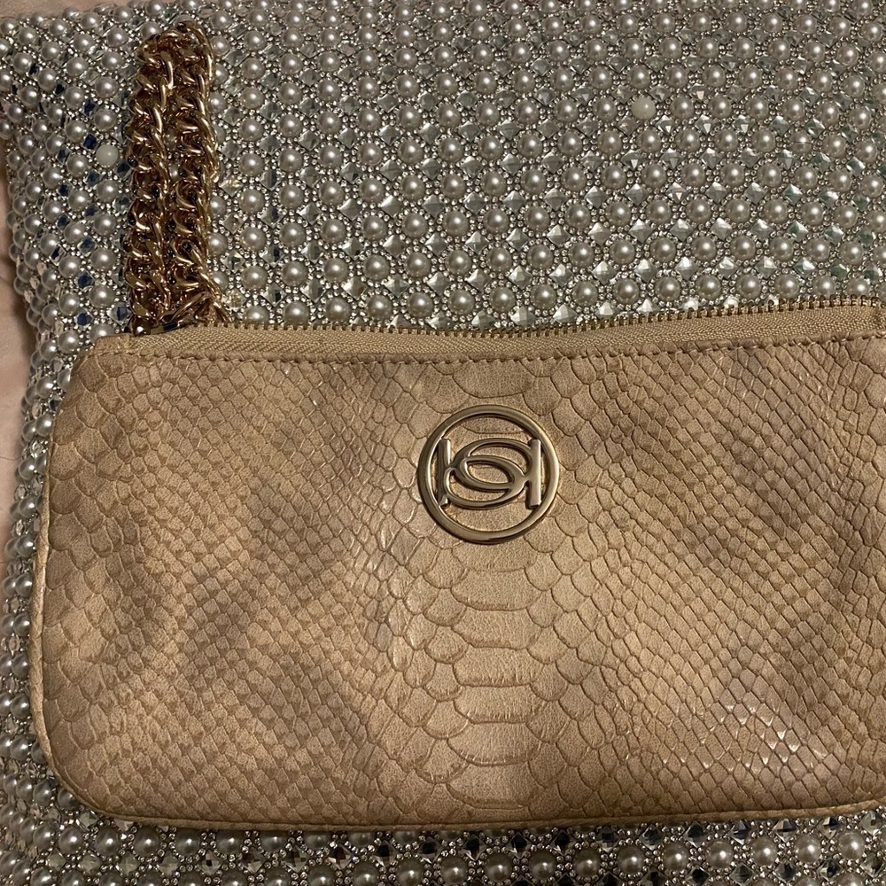 Bebe Python Clutch - image 1